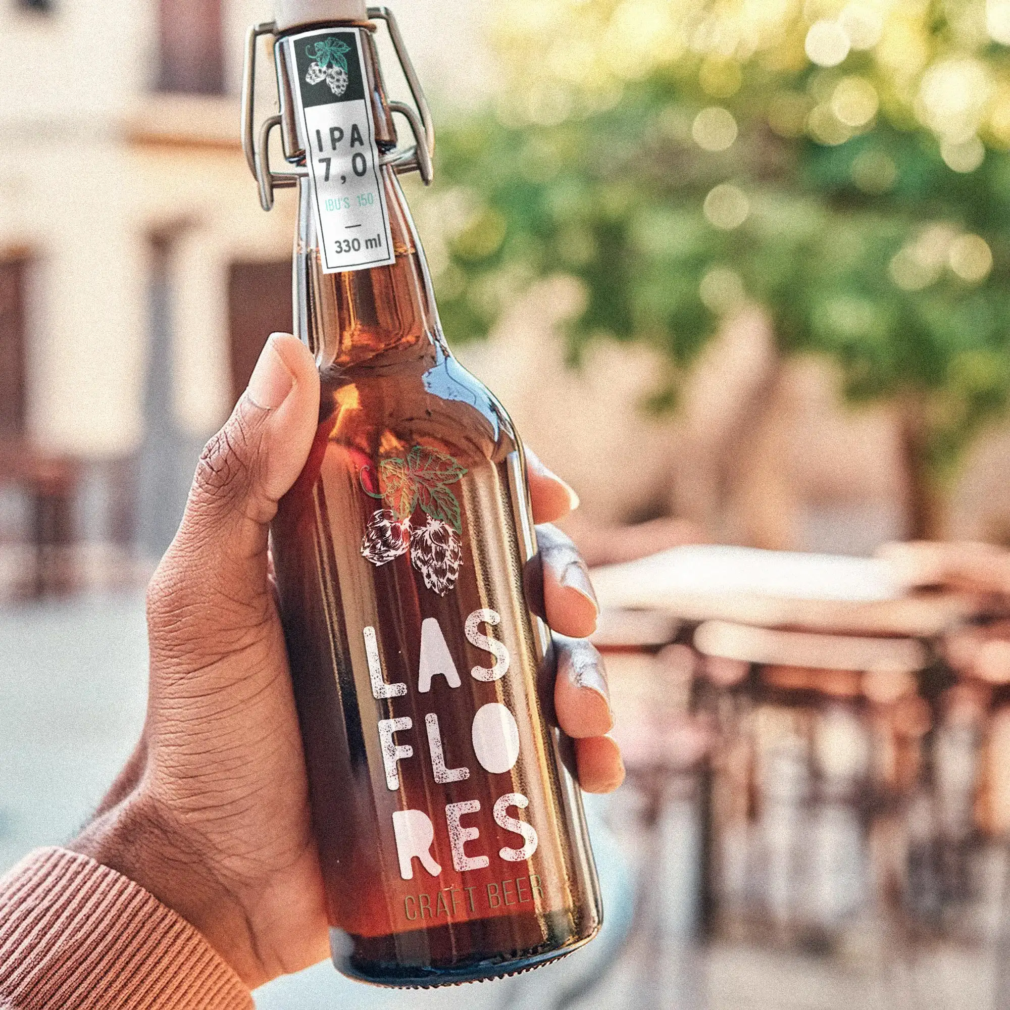las-flores-botella-marron-packaging